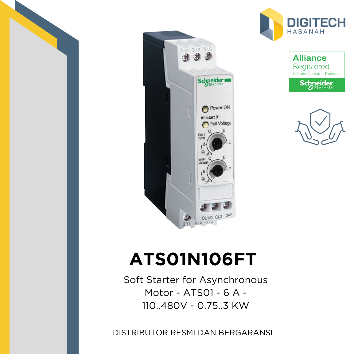 ATS01N106FT - Soft Starter for Asynchronous Motor - ATS01 - 6 A - 110..480V - 0.75..3 KW