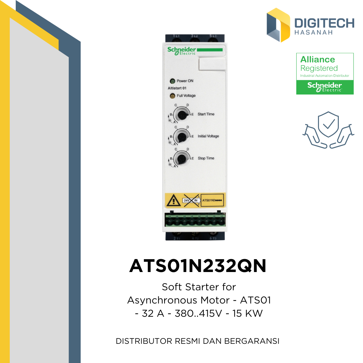 ATS01N232QN - Soft Starter for Asynchronous Motor - ATS01 - 32 A - 380..415V - 15 KW