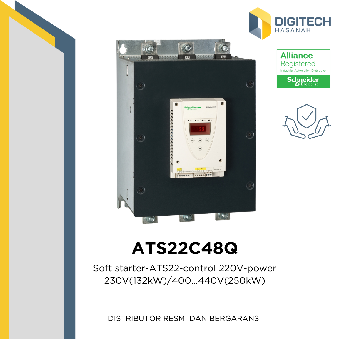 ATS22C48Q - Soft starter-ATS22-control 220V-power 230V(132kW)/400...440V(250kW)