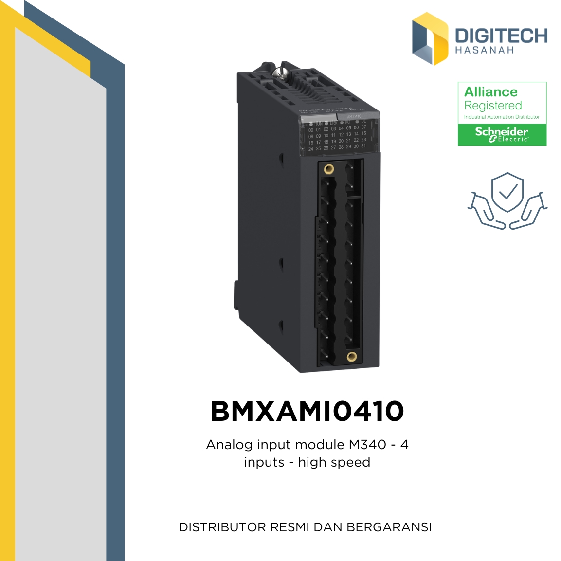 BMXAMI0410  Analog input module M340 - 4 inputs - high speed