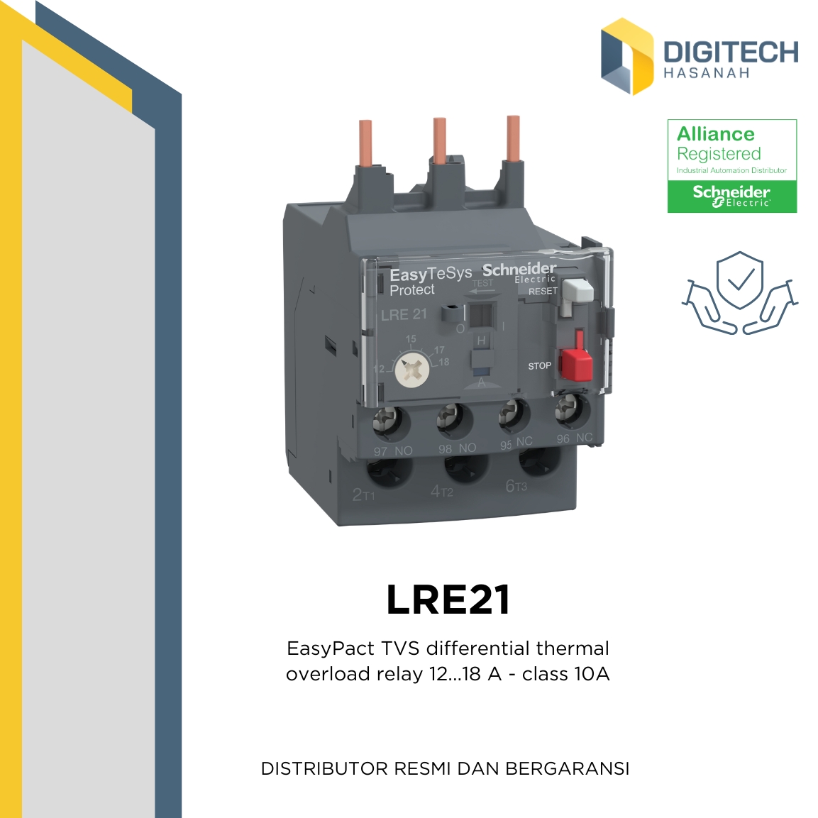 LRE21  EasyPact TVS differential thermal overload relay 12...18 A - class 10A