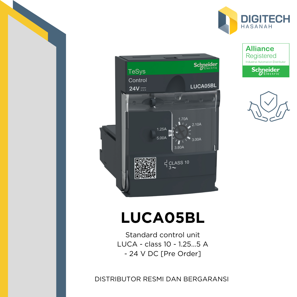 LUCA05BL Standard control unit LUCA - class 10 - 1.25...5 A - 24 V DC