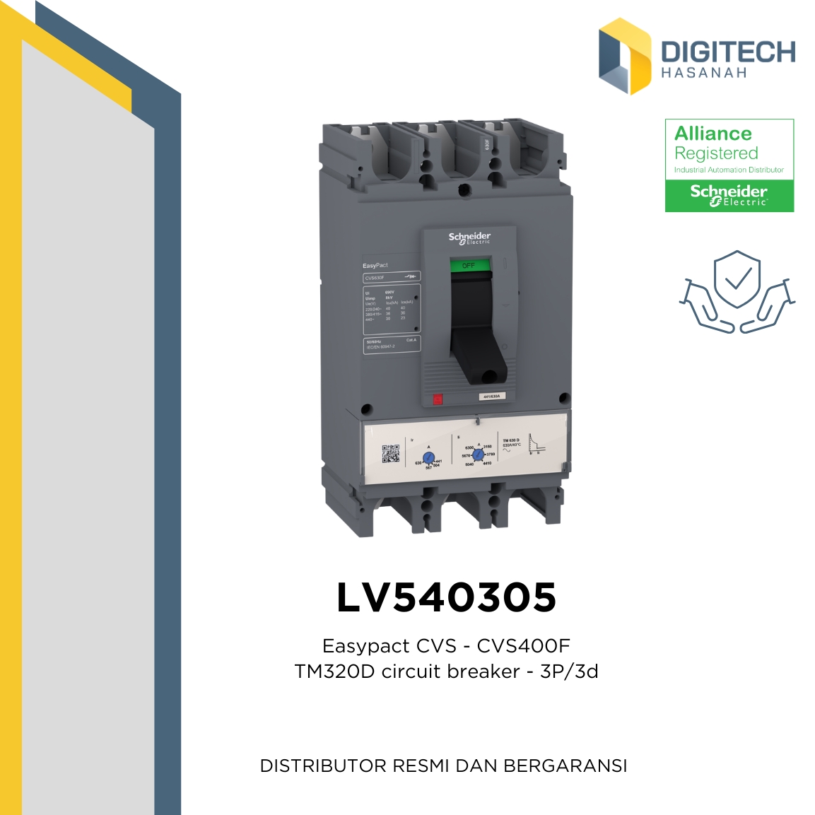 LV540305 Easypact CVS - CVS400F TM320D circuit breaker - 3P/3d Schneider Electric