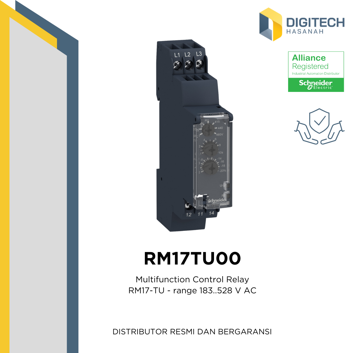 RM17TU00 - Multifunction Control Relay RM17-TU - range 183..528 V AC