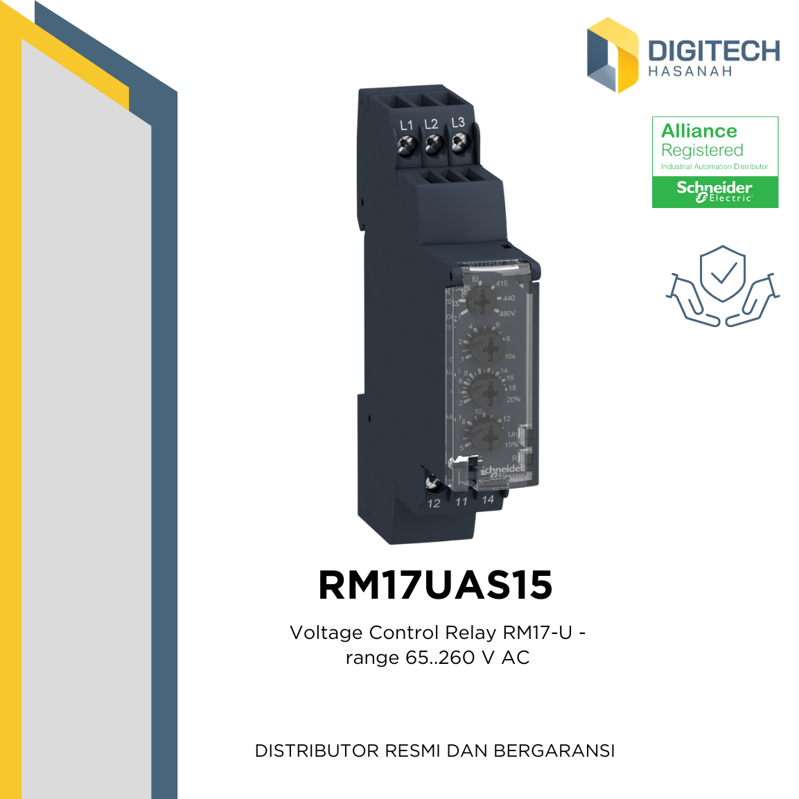 RM17UAS15 - Voltage Control Relay RM17-U - range 65..260 V AC