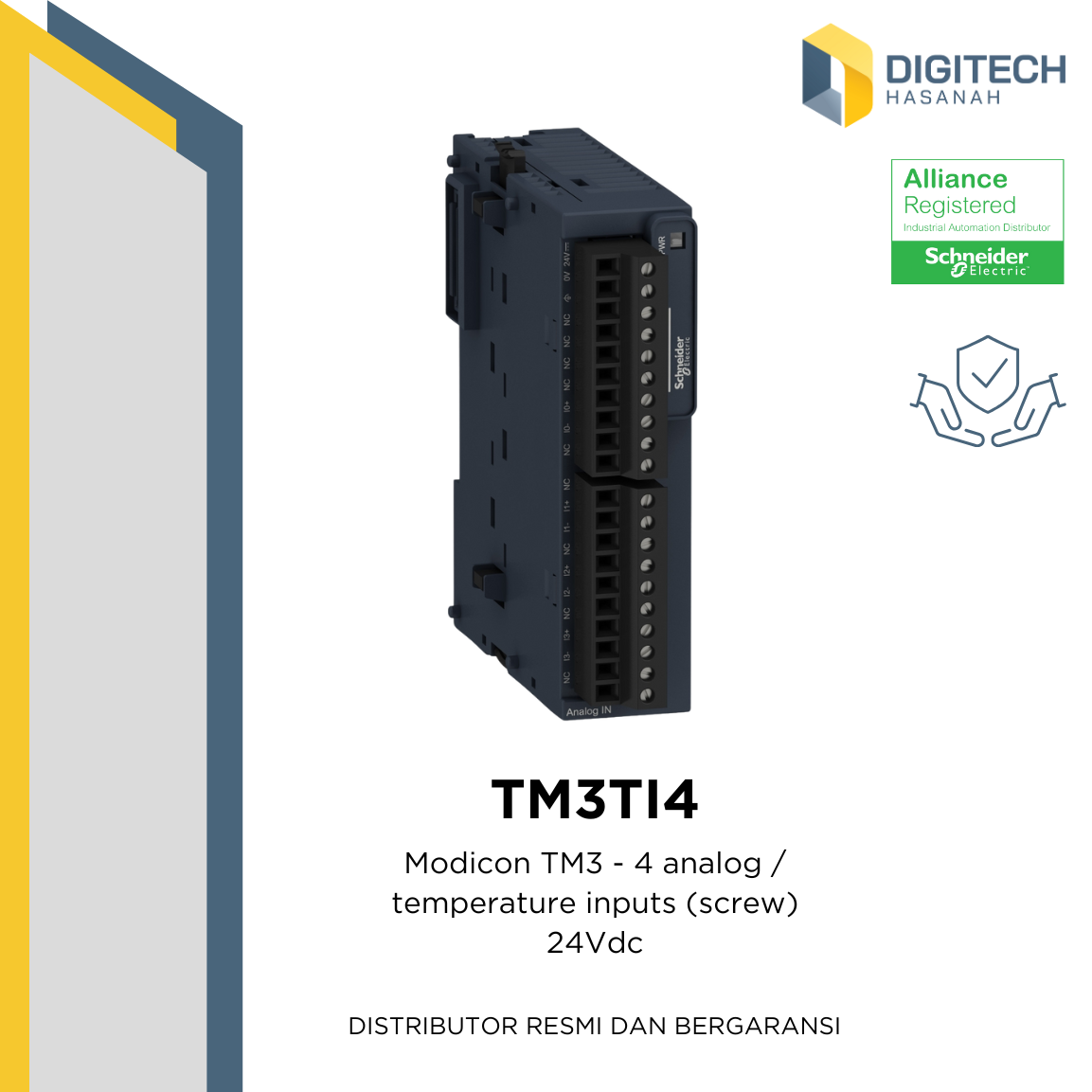 TM3TI4 Modicon TM3 - 4 analog / temperature inputs (screw) 24Vdc