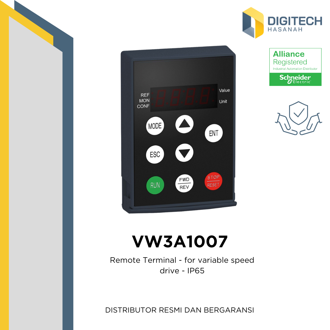 VW3A1007 - Remote Terminal - for variable speed drive - IP65