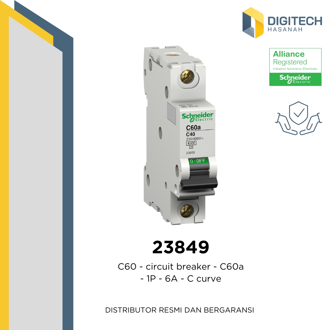 23849 - C60 - circuit breaker - C60a - 1P - 6A - C curve