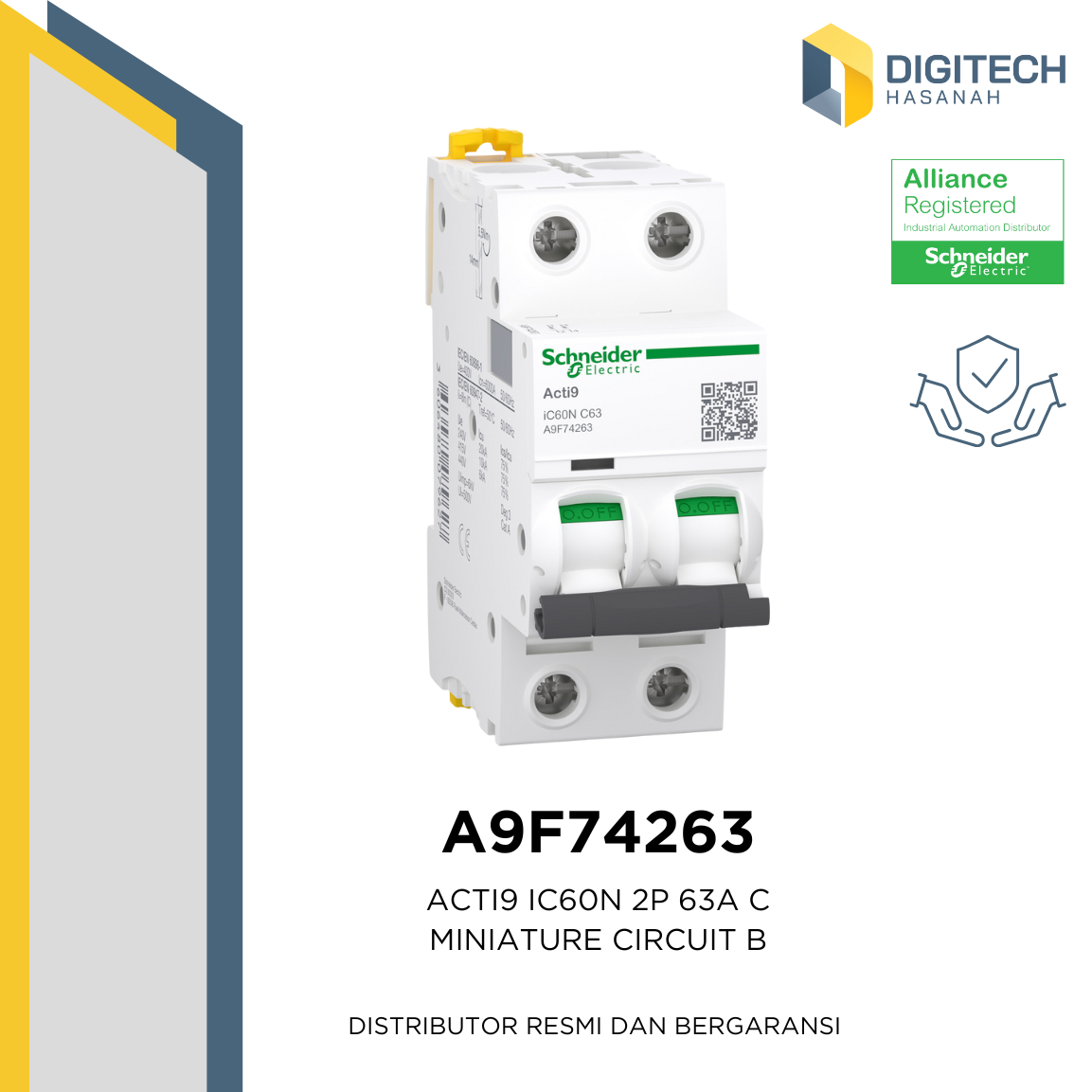 A9F74263 MCB Acti9 iC60N Schneider Electric