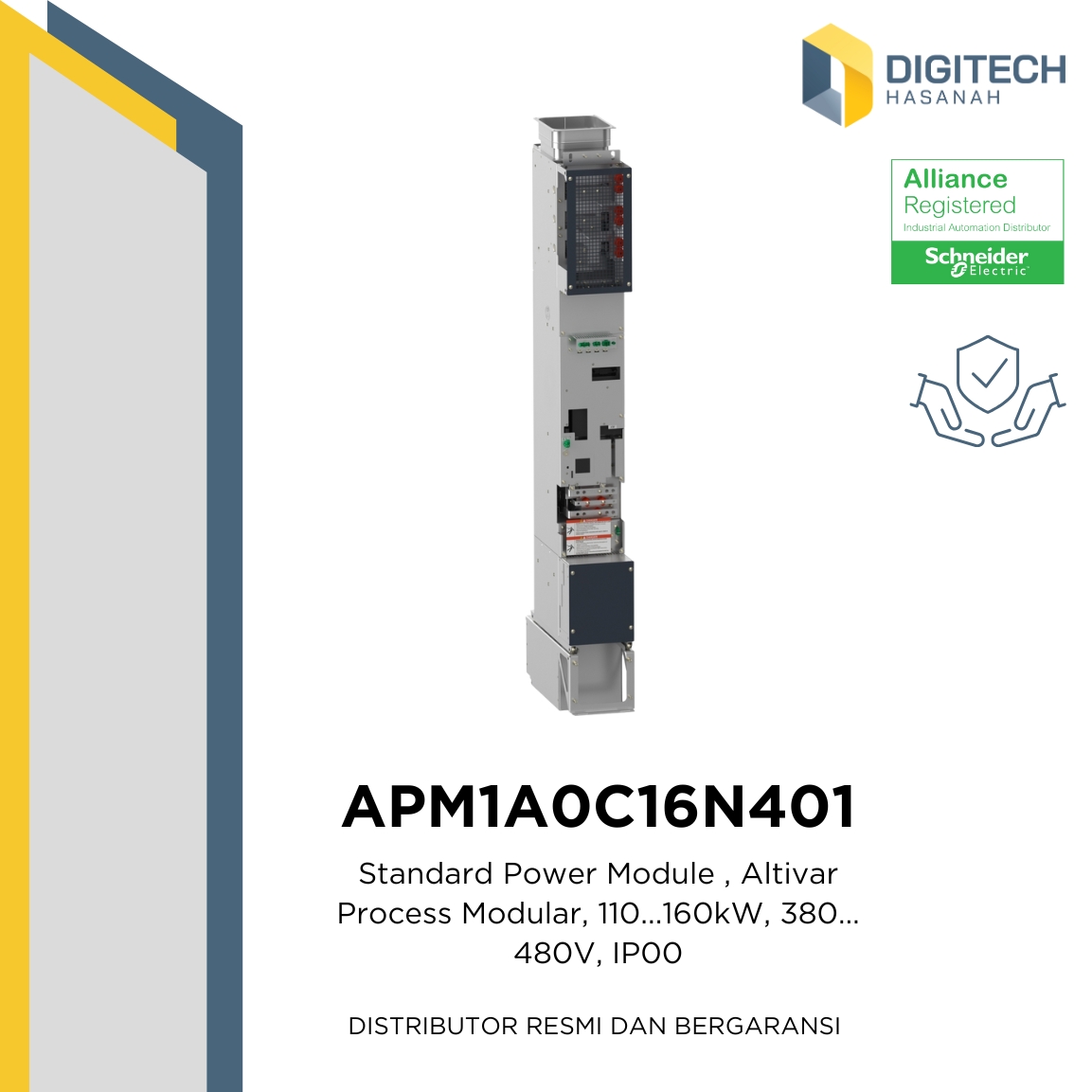 APM1A0C16N401 - Standard Power Module , Altivar Process Modular, 110...160kW, 380...480V, IP00