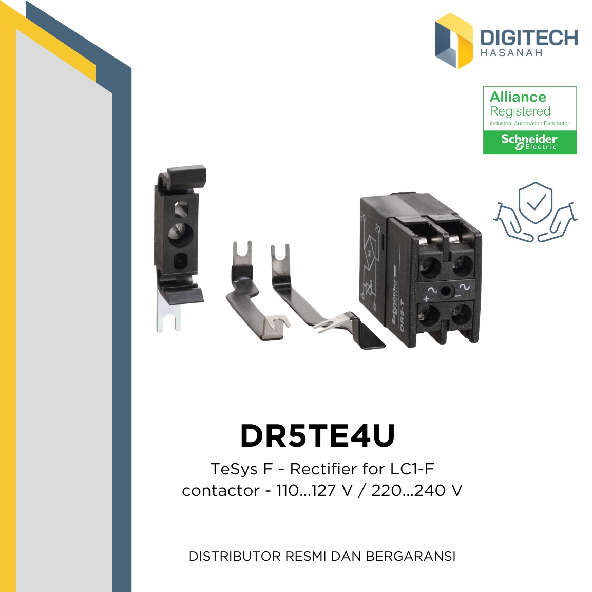 DR5TE4U - TeSys F - Rectifier for LC1-F contactor - 110...127 V / 220...240 V