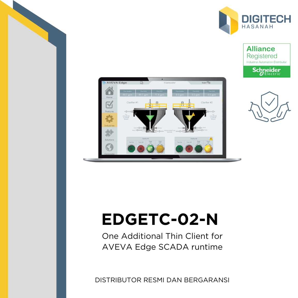 EDGETC-02-N - One Additional Thin Client for AVEVA Edge SCADA runtime