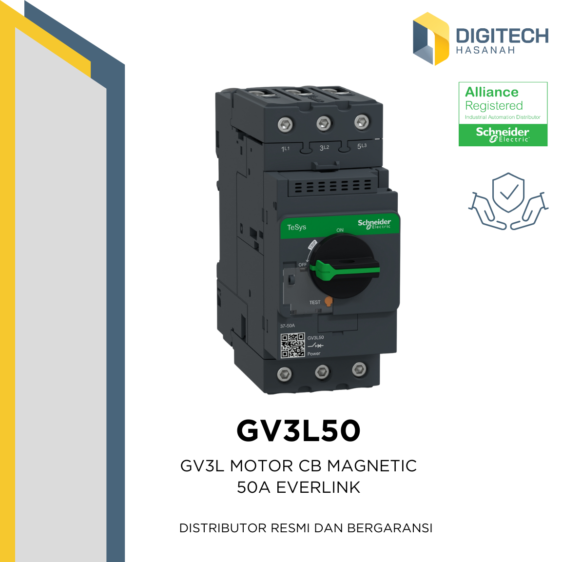 GV3L50 GV3 Motor Circuit Breaker 50A Schneider Electric