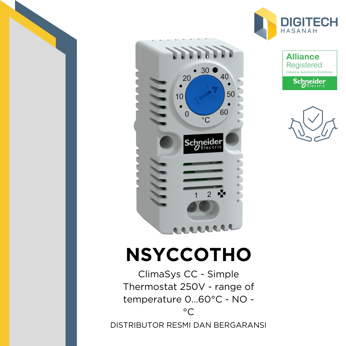 NSYCCOTHO - ClimaSys CC - Simple Thermostat 250V - range of temperature 0...60&deg;C - NO -&deg;C