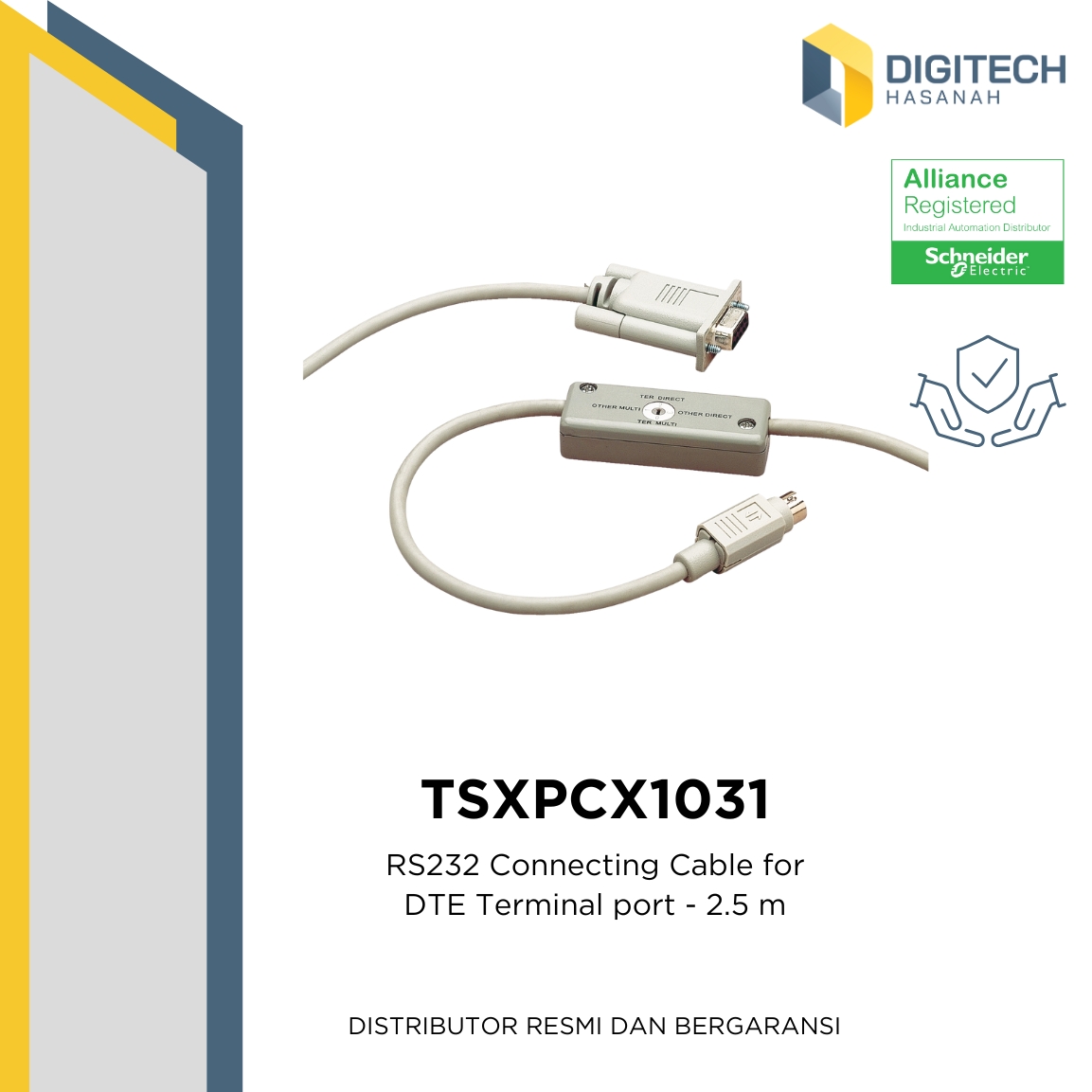 TSXPCX1031 - RS232 Connecting Cable for DTE Terminal port - 2.5 m