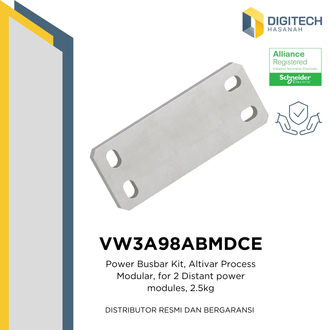 VW3A98ABMDCE - Power Busbar Kit, Altivar Process Modular, for 2 Distant power modules, 2.5kg