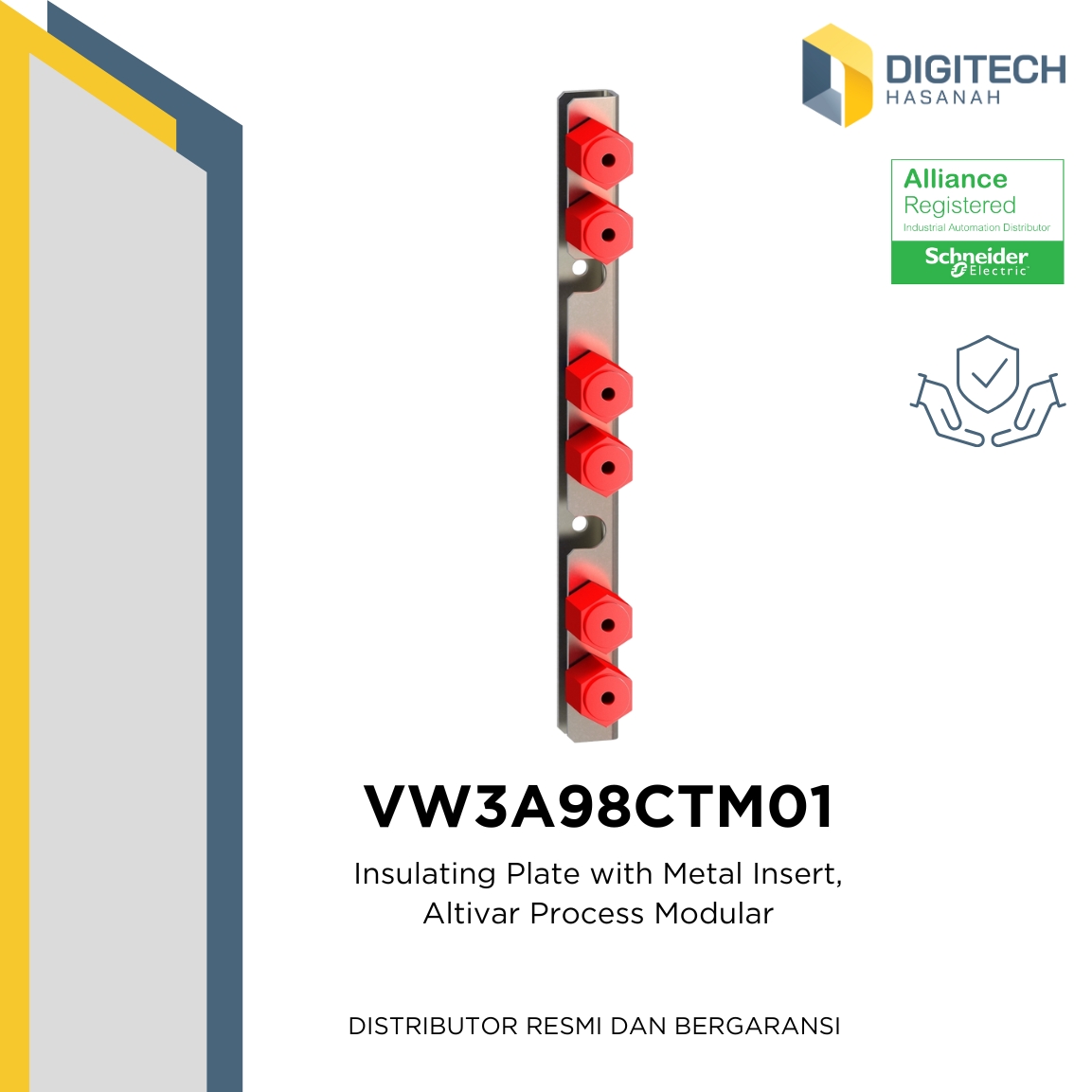 VW3A98CTM01 - Insulating Plate with Metal Insert, Altivar Process Modular