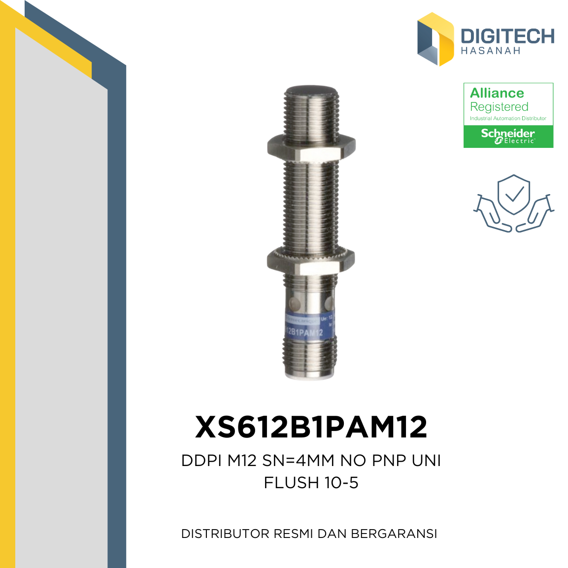 DDPI M12 SN=4MM NO NPN UNI FLUSH 10-5